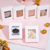 BENECREAT 30Packs 3.9x3.2x0.8inch Clear PVC Window Gift Boxes, Rectangle White