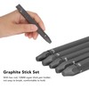 HEEPDD 5Pcs Graphite Sticks, 2B 4B 6B 8B 12B Water