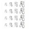 sourcing map Double Ring for 2.4/3/4.5/6 mm Fan Lamp Pull