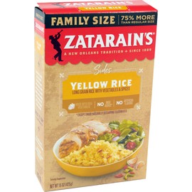 Zatarain's Family Size Yellow Rice, 15 oz (Pack of 12)