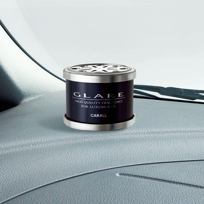 晴香堂(HARUKADO) カーオール 車用 芳香剤 グレア 缶 プラチナシャワー 60g 1754