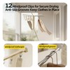 BIREN Foldable Clothes Drying Rack Tripod Clothes Rack with Clips