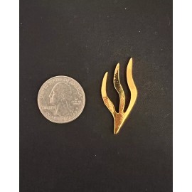 GOLD Shin Letter for Mezuzah - Mezuzah Shin - DIY Mezuzah - Metal Shin