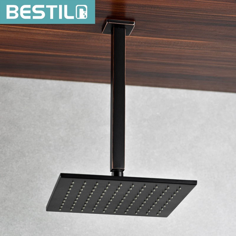 BESTILL 12 Inch Oil Rubbed Bronze Ceiling Mount Shower Arm