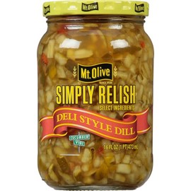 Mt Olive Dill Relish 16oz Jar (Pack of 4)