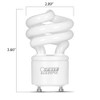 Feit Electric 60W Equivalent CFL Twist Light Bulb on GU24