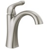 Delta Arvo Brushed Nickel Bathroom Faucet 1 Hole, Single Hole