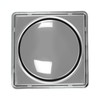 Fleximatic Coladera Universal Cuadrada Push, 2248, Acero Inoxidable, ABS, Resina