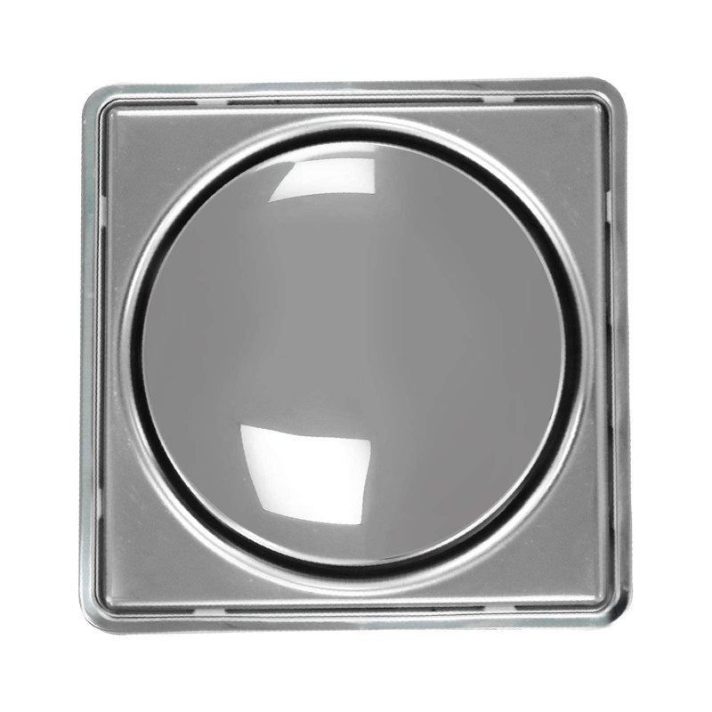 Fleximatic Coladera Universal Cuadrada Push, 2248, Acero Inoxidable, ABS, Resina