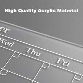 Clear Acrylic Magnetic Monthly and Weekly Planning Board for Fridge Calendar 40*30cm