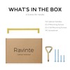 Ravinte 10 Pack Square Bar Kitchen Cabinet Handles Gold Cabinet