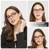 EYEURL 4-Pack Round Reading Glasses for Women Men Neck Hanging