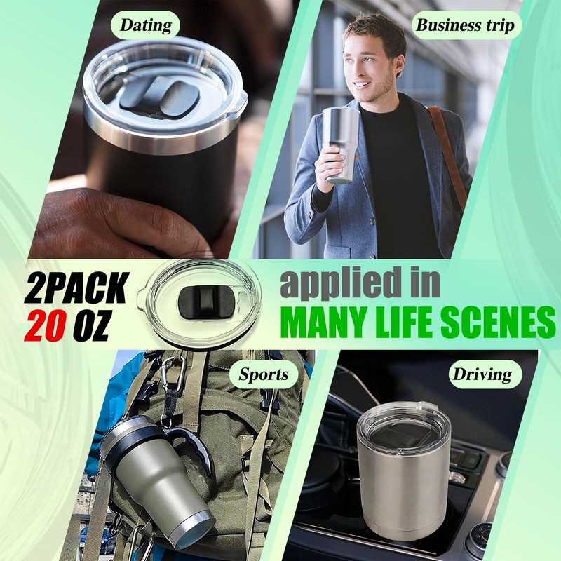 AICMEI 4 Replacement Lids for Yeti Tumblers like Yeti Lids