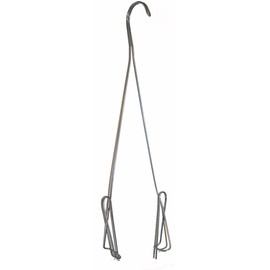 Orchid Pot Hanger, 17 inches TL, Double Shanks, 6 Pak (6)