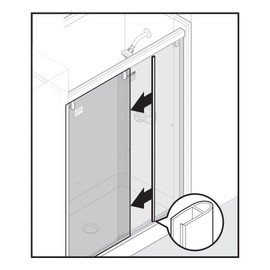 Gordon Glass Universal Clear Polycarbonate U-Channel with Soft Vinyl Bulb Seal for 3/16", 1/4" and 5/16" Glass - 73" Long