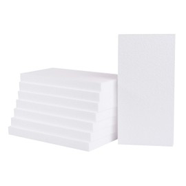 Silverlake Craft Foam Sheets - American-Made Hard Foam - 8-Pack 6x12x1" EPS Boards for Professional Projects & Displays
