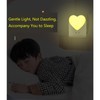 Cute Night Lights, Heart Shape Nursery Nightlight with Light Sensors,