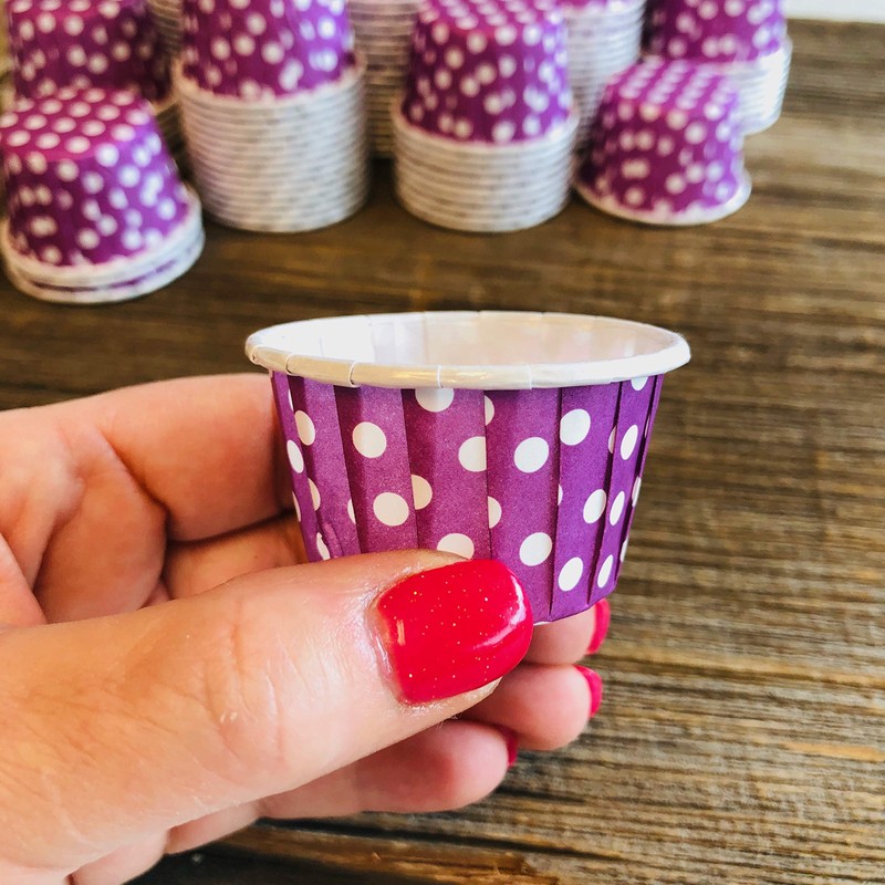 Rainbow Colors MINI Candy Nut Paper Cups - MINI Baking