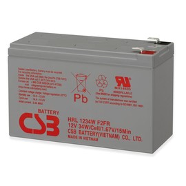 CSB 12V 9Ah 34W Long Life Sealed Lead Acid Battery HRL1234WF2