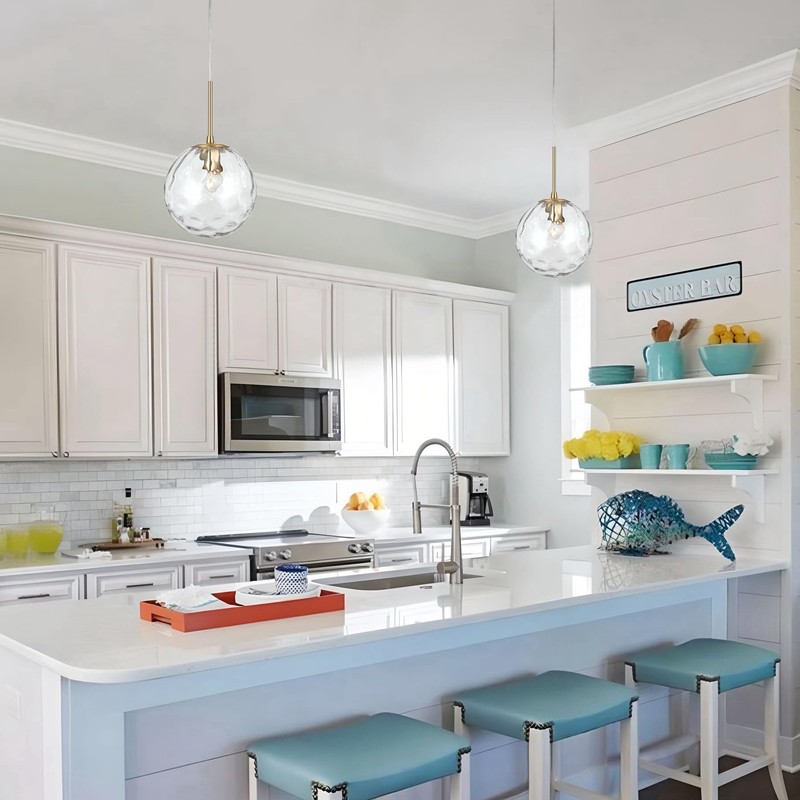 ALICE HOUSE 2 Packed 8-inch Modern Kitchen Island Pendant Lights,