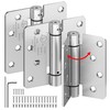 4 Inch Self Closing Door Hinges,3-Pack Spring Hinges,1/4" Radius Corners