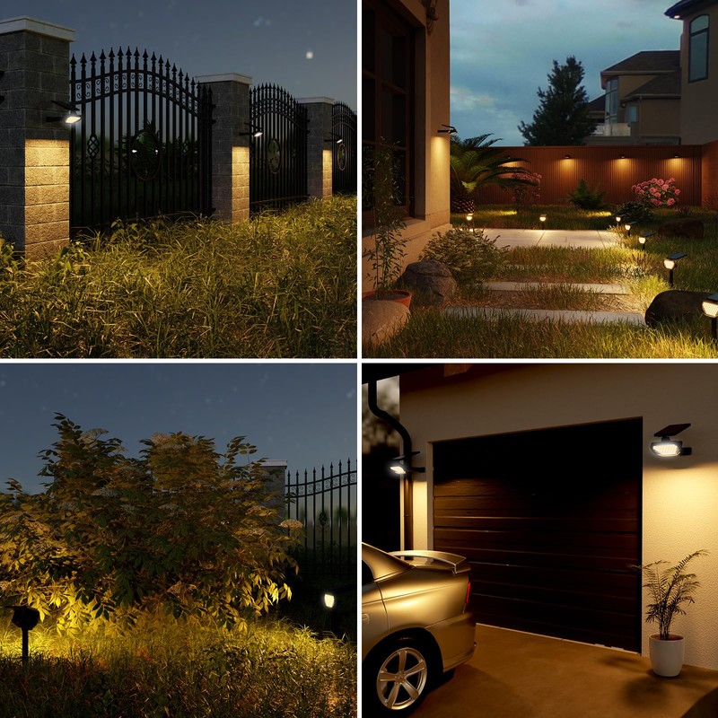 Lepro Solar Landscape Lighting for Outside Ip65, Outdoor Solar Landscape