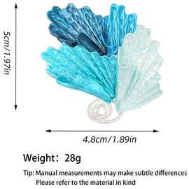 Vancy Utopia Shell Enamel Brooches Elegant Ocean Wave Collar Pin Brooch for Women Gift, Metal, no gemstone