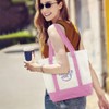 Trader joes Mini Pastel Canvas Tote Bags (1, Pink)