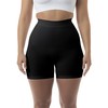 Farmacell 302 (Black, L/XL) Women's push-up anti-cellulite control mid-thigh shorts