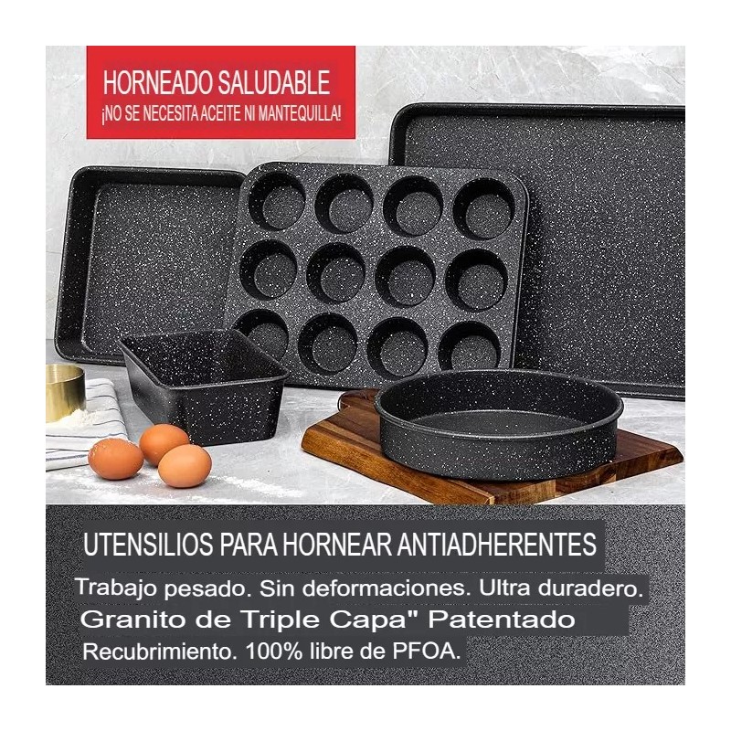 Granitestone 5 Moldes Charolas Para Honear Antiadherentes Granite Store