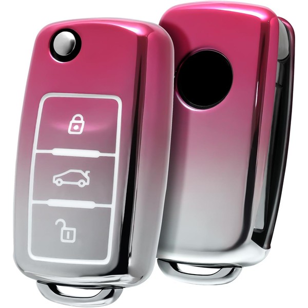 ELOHEI for VW Key Fob Cover, Premium Soft TPU 361