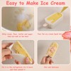 4 Pcs Popsicles Molds Flower Ice Cream Silicone Molds Floral