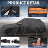 X AUTOHAUX Car Cover Outdoor Waterproof Sun Rain Snow Hail