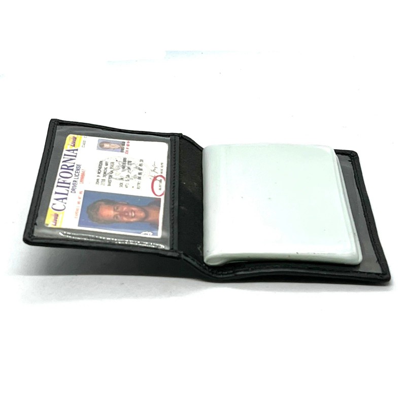 kelvinrolenleathercollection Genuine Leather Business Card Organizer Plastic Insert ID Credit