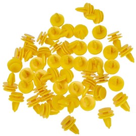 100-PACK Door Panel Fastener Push Type Retainer Clip Nylon Door Trim Panel Retainer Clips Fasteners for Grand Cherokee Commander, Fit for Chrysler Pacifica Replace#6507055-AA 6507686-AA