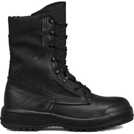 B Belleville Arm Your Feet 390 TROP Inch Hot Weather Combat Boots for Men - Polishable Black Leather and Abrasion-Resistant Nylon with Vibram Sierra Traction Outsole; Berry Compliant - 14.5 W