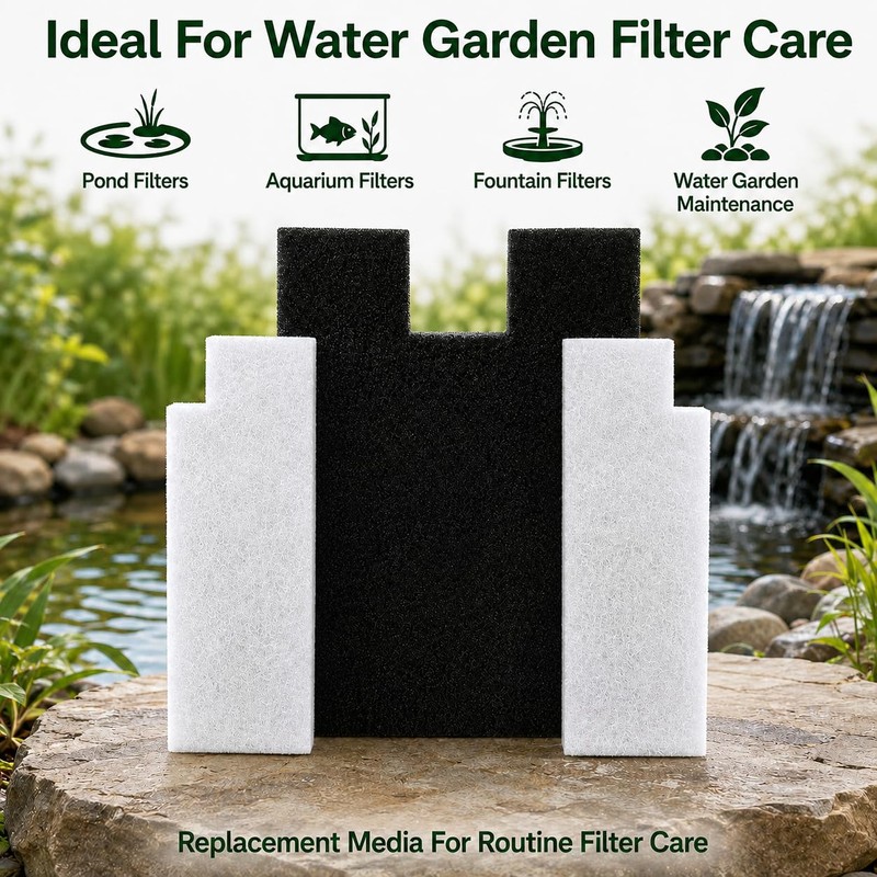 ziruirui Replacement Filter Pads Compatible with Pondmaster PMK 190