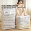 3 Pack No Pump Vacuum Storage Bags, Press and Seal