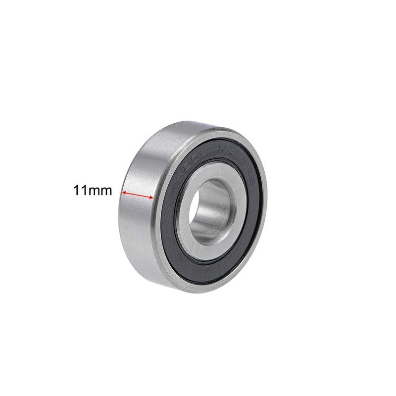 sourcing map 6202-12-2RS Deep Groove Ball Bearing 12x35x11mm Double Sealed