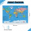 Children’s World Map Poster for Wall – Large A1 Illustrated
