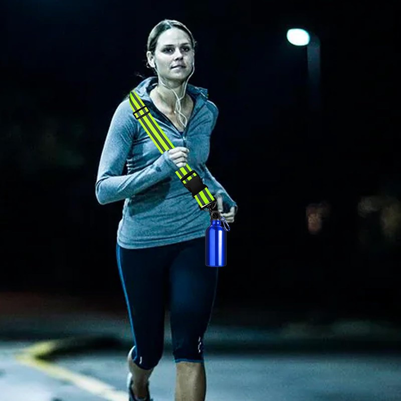SULIVES Reflective Running Gear Set, High Vis Straps & 4Pcs