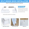 6pcs 4x4(Actual: 3.5"x3.5") Post Base Cover, Split Style Vinyl Post