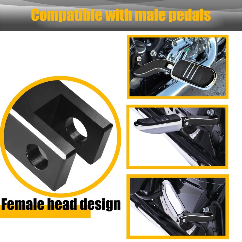 Sresk Rear Passenger Foot Peg Bracket Foot Peg Extension Mounting