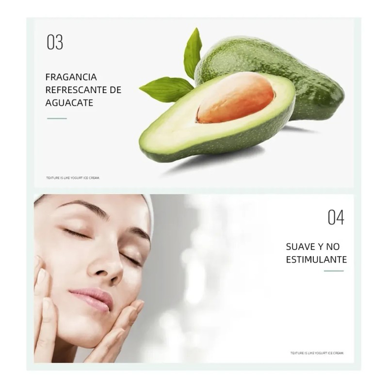 Crema Facial De Aguacate, Base En Crema For Nieve