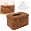 Rectangular Rattan Tissue Box Cover Rattan Woven Tissue Box Holder
