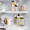 Plastic Storage Bin with Handle for Kitchen, Pantry, and Refrigerator