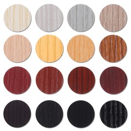 864 Pieces Screw Covers Wood Stickers for Furniture, 0.83 Inch Screw Hole Stickers Waterproof PVC Cover Caps Adhesive Wood Grain Stickers for Screw Holes Wall Cabinets Bookcase Desk (Multi Color)