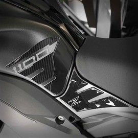 labelbike Side Tank Pads 3D Stickers Compatible with Kawasaki Z1100 2026 Color: Grey