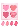 4 Colors Cream Blush Palette - Peach Pink Cream Blusher - Matte Blush Natural for Cheeks, Eyes - Full Coverage Blush Balm Face Makeup Moisturising, Blendable, Long Lasting Easy for Beginners