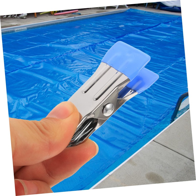 CAXUSD 30pcs Stainless Steel Winter Pool Cover Clips Heavy Duty
